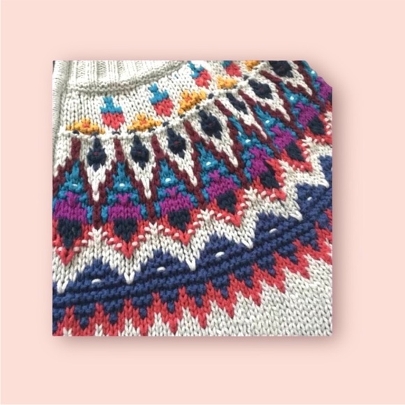 Chaps Colourful Knit Sweater Zip Up Cardigan Coat Women’s - Picture 9 of 11